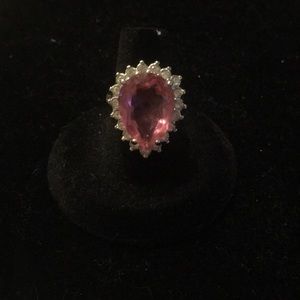 Pink fashion ring